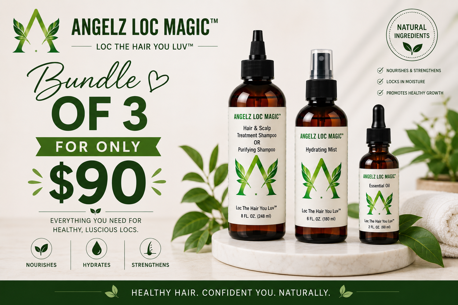 Angelz Loc Magic™ Complete Bundle of 3
